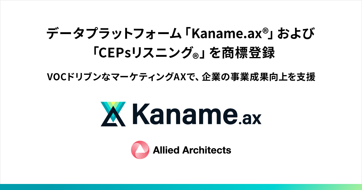 Kaname.axとCEPsリスニングのロゴ